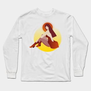 Redhead fantasy heroine witch Long Sleeve T-Shirt